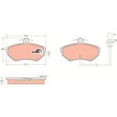 Kit pastiglie freno anteriore TRW - GDB1366