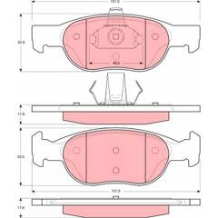 Kit pastiglie freno anteriore TRW GDB1382