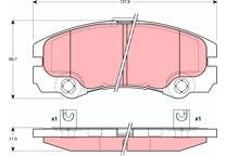 Kit pastiglie freno anteriore MAPCO 6583 OPEL CORSA 1.2 (F08