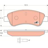 Kit pastiglie freno anteriore TRW - GDB1463
