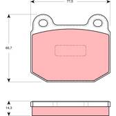 Kit pastiglie freno anteriore TRW - GDB1493