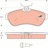 Kit pastiglie freno anteriore TRW - GDB1496