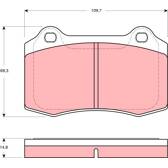 Kit pastiglie freno anteriore TRW - GDB1513
