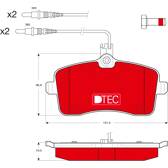 Kit pastiglie freno anteriore TRW - GDB1594DTE