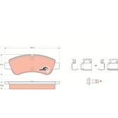 Pastiglie freni per Peugeot 2008 I SUV (2013-2019) - Tomex - TX 14-64 (asse  anteriore)