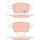 Kit pastiglie freno anteriore TRW - GDB1691