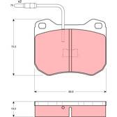 Kit pastiglie freno anteriore TRW - GDB173