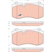 Kit pastiglie freno anteriore TRW - GDB1733