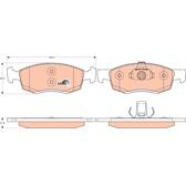 Kit pastiglie freno anteriore TRW - GDB1749