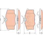 Kit pastiglie freno anteriore TRW - GDB1759