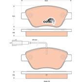 Pastiglie freni per Alfa Romeo MiTo Hatchback (2008-2018) - Tomex - TX  12-482 (asse anteriore)