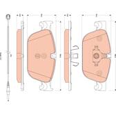 Kit pastiglie freno anteriore TRW - GDB1889