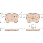 Kit pastiglie freno anteriore TRW - GDB1942