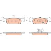 Kit pastiglie freno anteriore TRW - GDB2018