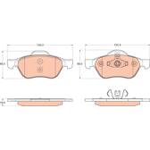 Kit pastiglie freno anteriore TRW - GDB2053