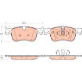 Kit pastiglie freno anteriore TRW - GDB2062