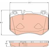 Kit pastiglie freno anteriore TRW - GDB2078