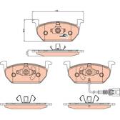 Kit pastiglie freno anteriore TRW - GDB2080