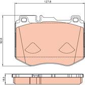 Kit pastiglie freno anteriore TRW - GDB2081