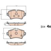 Kit pastiglie freno anteriore TRW - GDB2087