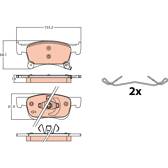 Kit pastiglie freno anteriore TRW - GDB2091