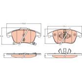 Kit pastiglie freno anteriore TRW - GDB2092