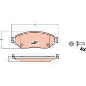 Kit pastiglie freno anteriore TRW - GDB2096