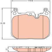 Kit pastiglie freno anteriore TRW - GDB2137