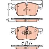 Kit pastiglie freno anteriore TRW - GDB2145