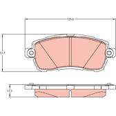 Kit pastiglie freno anteriore TRW - GDB2176