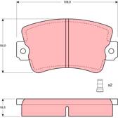 Kit pastiglie freno anteriore TRW - GDB243