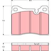 Kit pastiglie freno anteriore TRW - GDB261