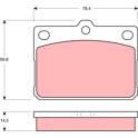 Kit pastiglie freno anteriore TRW - GDB295