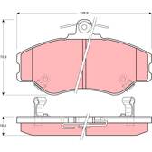 Kit pastiglie freno anteriore TRW - GDB3089
