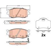 Kit pastiglie freno anteriore TRW - GDB3226