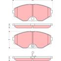Kit pastiglie freno anteriore TRW - GDB3273