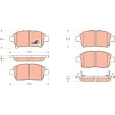 Kit pastiglie freno anteriore TRW - GDB3317