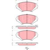 Kit pastiglie freno anteriore TRW - GDB3356