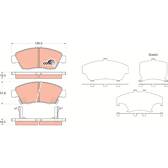 Kit pastiglie freno anteriore TRW - GDB3375