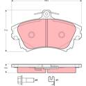 Kit pastiglie freno anteriore TRW - GDB3389