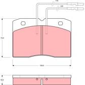 Kit pastiglie freno anteriore TRW - GDB343