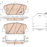Kit pastiglie freno anteriore TRW - GDB3549