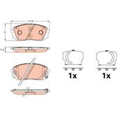 Kit pastiglie freno anteriore TRW - GDB3642