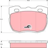 Kit pastiglie freno anteriore TRW - GDB394