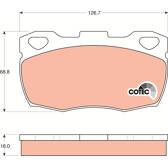 Kit pastiglie freno anteriore TRW - GDB395