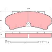 Kit pastiglie freno anteriore TRW - GDB397
