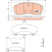Kit pastiglie freno anteriore TRW - GDB4142