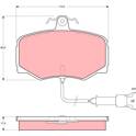 Kit pastiglie freno anteriore TRW - GDB461