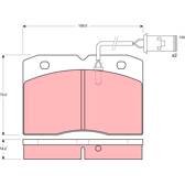 Kit pastiglie freno anteriore TRW - GDB478