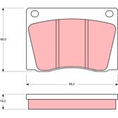 Kit pastiglie freno anteriore TRW - GDB531